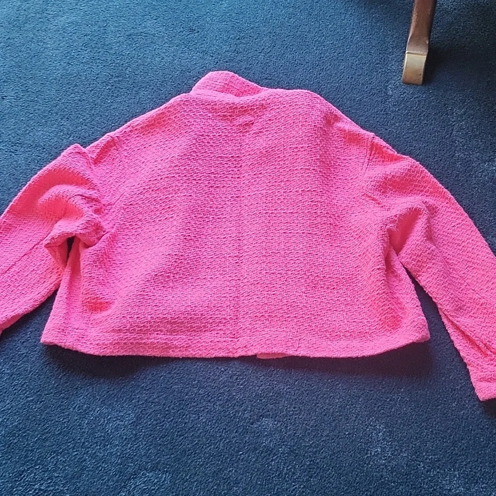 Zara Pink Textured Jacket - Picture 4 of 4